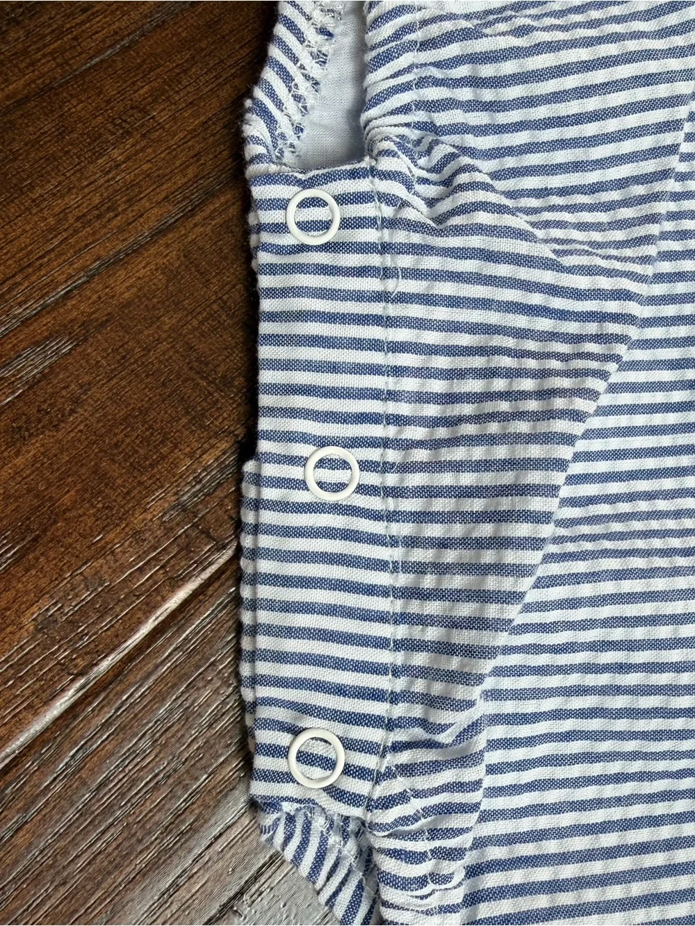 Lil Cactus Baby Gingham One-Piece Romper in Light Gray